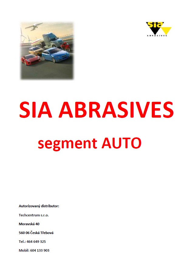 PDF katalog SIA pro brusné materiály v automobilovém sektoru, Techcentrum